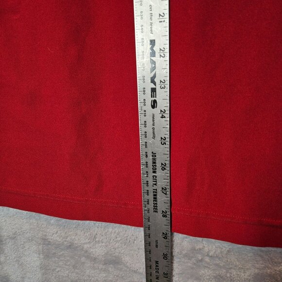 Nike Golf Polo Shirt Mens L Red Black color block Dri-Fit office athletic golf - Picture 5 of 12